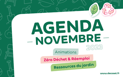 L'agenda de novembre des animations Decoset