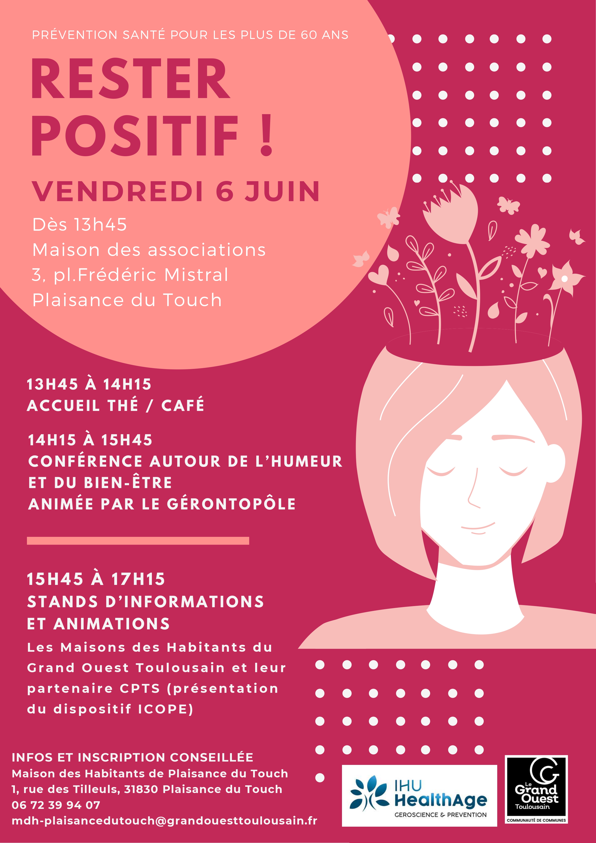 Affiche de l'évènement "Rester positif" du 6 juin