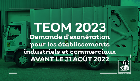 Exonération de la TEOM 2023 pour les entreprises