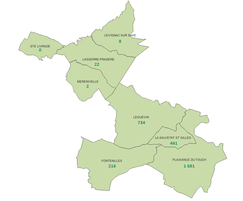 Carte logements sociaux 2023